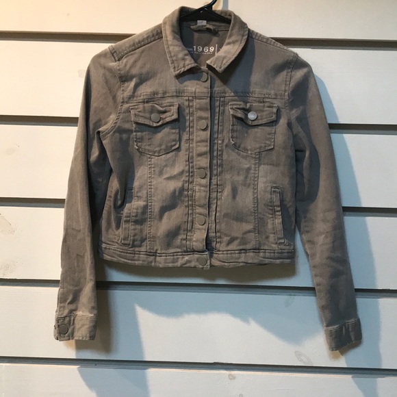 GAP KIDS 1969 Soft Grey Jean Jacket size XL - Picture 1 of 4